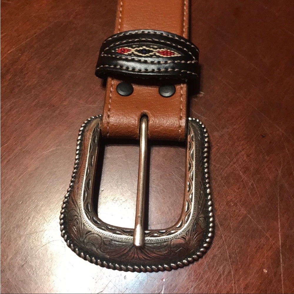 Wrangler Belt Leather Brown
